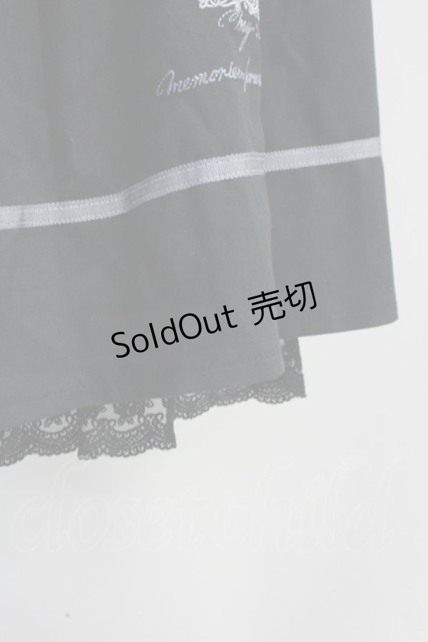 画像4: axes femme / 薔薇×額縁刺繍ミドルスカート  黒Ｘパープル T-25-07-31-025-AX-SK-SA-ZT269 (4)