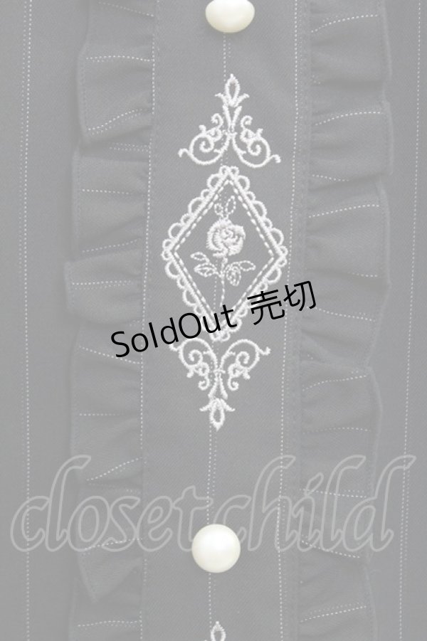 画像4: axes femme / フレームローズ刺繍スカート  ブラック T-25-07-31-026-AX-SK-SA-ZT269 (4)