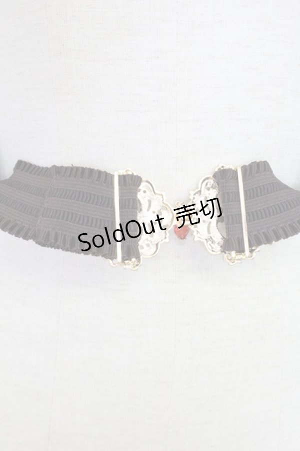 画像3: axes femme / 薔薇モチーフゴムベルト  ブラウンＸゴールド T-25-07-31-028-AX-ZA-SA-ZT444-F005 (3)