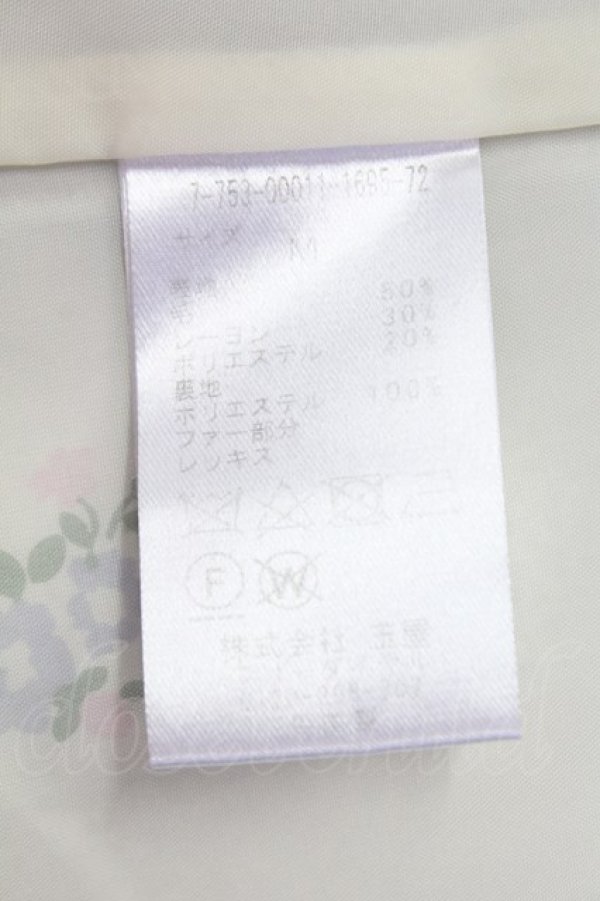 画像12: LODISPOTTO / 3つリボン袖先ファーノーカラーコート  グレーＸゴールド T-25-07-31-002-LO-CO-SA-ZT-C002 (12)