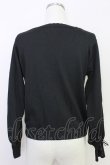 画像2: axes femme / 時計×歯車刺繍ニットカーディガン  ブラック T-25-07-31-012-AX-TO-SA-ZT (2)