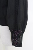画像3: axes femme / 時計×歯車刺繍ニットカーディガン  ブラック T-25-07-31-012-AX-TO-SA-ZT (3)