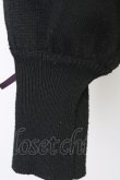 画像7: axes femme / 時計×歯車刺繍ニットカーディガン  ブラック T-25-07-31-012-AX-TO-SA-ZT (7)