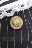 画像5: axes femme POETIQUE / エンブレム刺繍セーラーワンピース M ブラック T-25-07-31-014-AX-OP-SA-ZT (5)