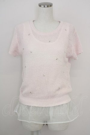 画像: LODISPOTTO / ビジュートップス  ピンク T-25-08-03-021-LO-TO-AS-ZT
