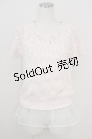 画像: LODISPOTTO / ビジュートップス  ピンク T-25-08-03-021-LO-TO-AS-ZT331