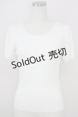 画像: LODISPOTTO / ビジュートップス  白 T-25-08-03-003-LO-TO-AS-ZT