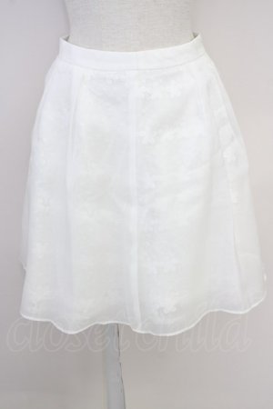 画像: LODISPOTTO / チュールレイヤードスカート  白 T-25-08-03-035-LO-SK-AS-ZT
