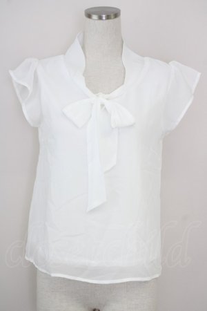 画像: LODISPOTTO / シフォントップス  白 T-25-08-03-005-LO-TO-AS-ZT