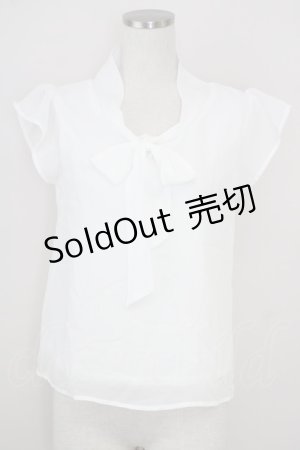 画像: LODISPOTTO / シフォントップス  白 T-25-08-03-005-LO-TO-AS-ZT