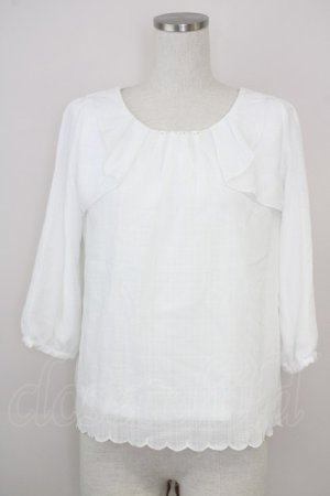 画像: LODISPOTTO / シフォントップス  白 T-25-08-03-006-LO-TO-AS-ZT