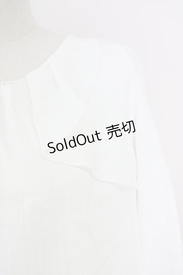 画像3: LODISPOTTO / シフォントップス  白 T-25-08-03-006-LO-TO-AS-ZT393 (3)