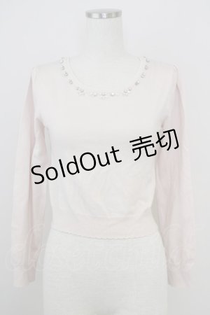 画像: LODISPOTTO / ビジュートップス  ピンク T-25-08-03-013-LO-TO-AS-ZT393