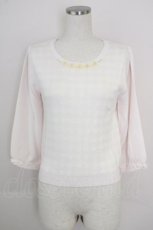 画像: LODISPOTTO / ビジュートップス  ピンク T-25-08-03-014-LO-TO-AS-ZT
