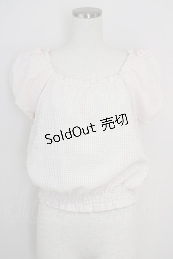 画像1: LODISPOTTO / オフショルトップス  ピンク T-25-08-03-018-LO-BL-AS-ZT331 (1)