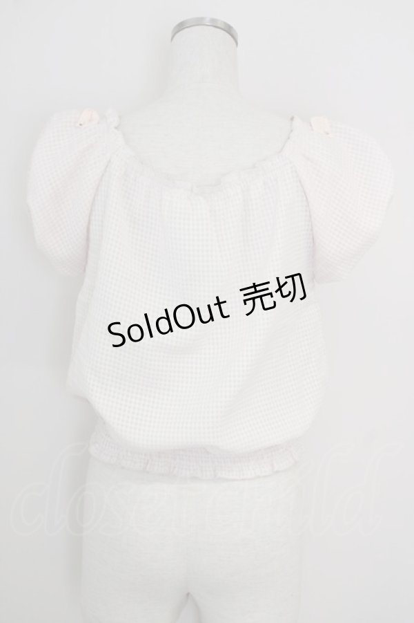 画像2: LODISPOTTO / オフショルトップス  ピンク T-25-08-03-018-LO-BL-AS-ZT331 (2)