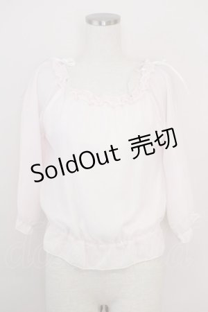 画像: LODISPOTTO / オフショルトップス  ピンク T-25-08-03-019-LO-BL-AS-ZT