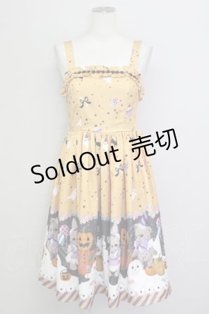 画像: axes femme kawaii / ハロウィンナイトジャンスカ M オレンジ T-25-08-06-022-AX-OP-SA-ZI