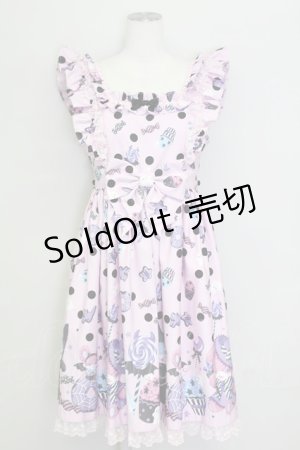 画像: Angelic Pretty / Happy Treat Partyジャンパースカート  ピンク T-25-08-06-024-AP-OP-SA-ZI