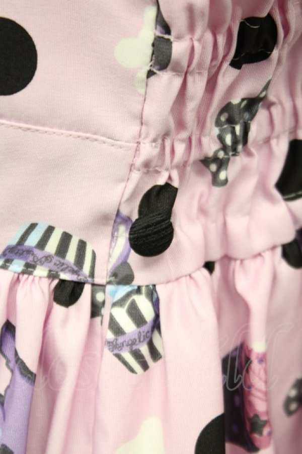 る*る様 Angelic Pretty ハートスプリングコート 春物 旧タグ 貴 Angelic Pretty / Happy Treat Partyジャンパースカート ピンク