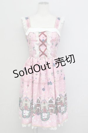 画像: Angelic Pretty / Fancy Noelジャンパースカート  ピンク T-25-08-06-025-AP-OP-SA-ZT
