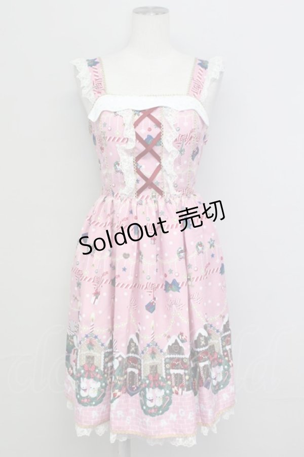 画像1: Angelic Pretty / Fancy Noelジャンパースカート  ピンク T-25-08-06-025-AP-OP-SA-ZT (1)