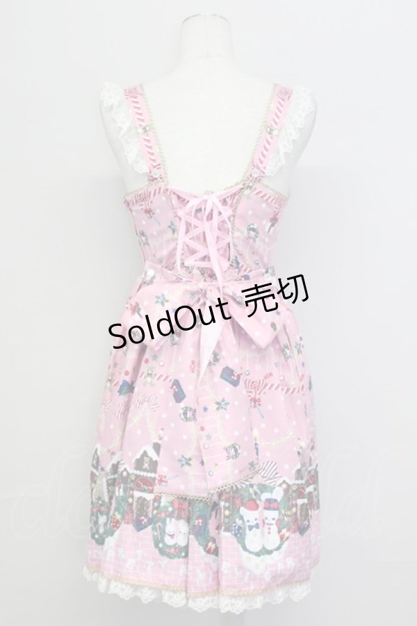 画像2: Angelic Pretty / Fancy Noelジャンパースカート  ピンク T-25-08-06-025-AP-OP-SA-ZT (2)