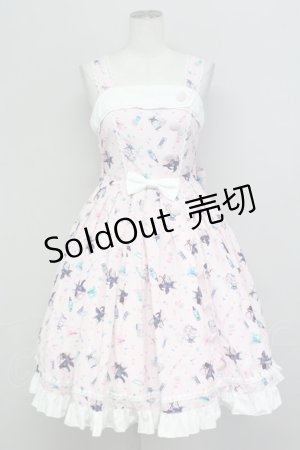 画像: metamorphose / Medicine of love〜恋のおくすり〜ジャンパースカート 1 ピンク T-25-08-06-028-ME-OP-SA-ZI
