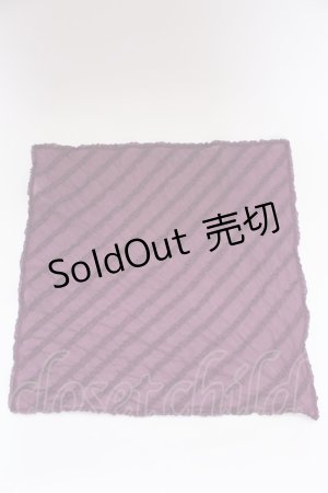 画像: PINK HOUSE / ナナメフリルスカーフ  パープル T-25-08-06-040-LO-ZA-SA-ZT