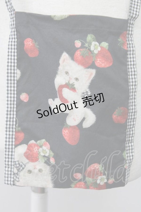 画像3: alcali / 青木美沙子コラボ ノベルティサコッシュ  ブラック T-25-08-06-042-LO-BG-SA-ZI (3)