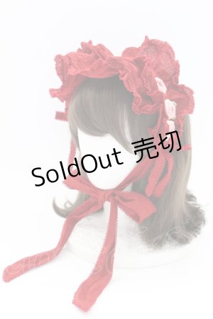 画像: PINK HOUSE / ローズモチーフ付きヘッドドレス  ワイン T-25-08-06-044-LO-AC-SA-ZT