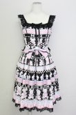 画像1: Angelic Pretty / Fancy Borderジャンパースカート  ブラック T-25-08-06-018-AP-OP-SA-ZT (1)