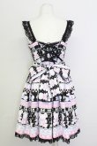 画像2: Angelic Pretty / Fancy Borderジャンパースカート  ブラック T-25-08-06-018-AP-OP-SA-ZT (2)
