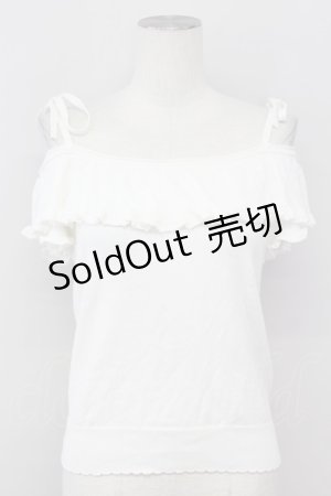 画像: LODISPOTTO / オフショルトップス  白 T-25-08-09-003-LO-BL-AS-ZT