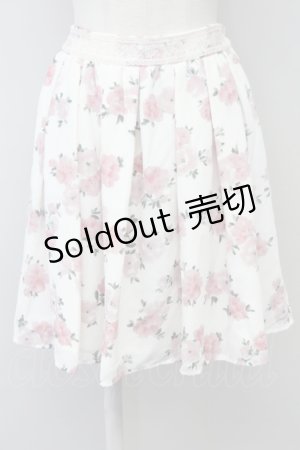 画像: LODISPOTTO / 花柄スカート  ピンク T-25-08-09-027-LO-SK-AS-ZT