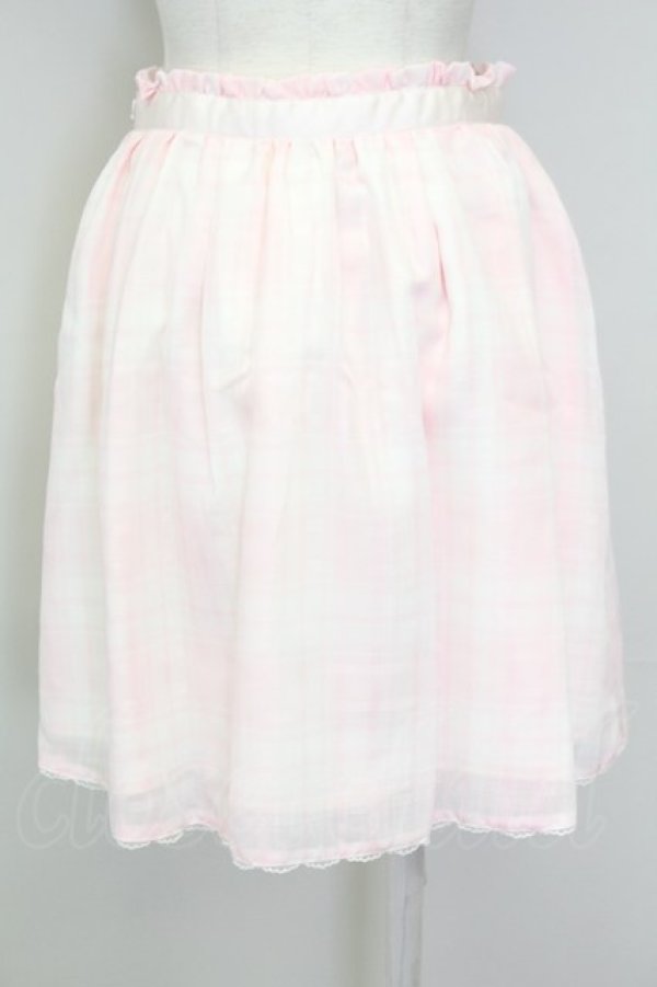 画像2: LODISPOTTO / チェックチュールスカート  ピンク T-25-08-09-029-LO-SK-AS-ZT493 (2)