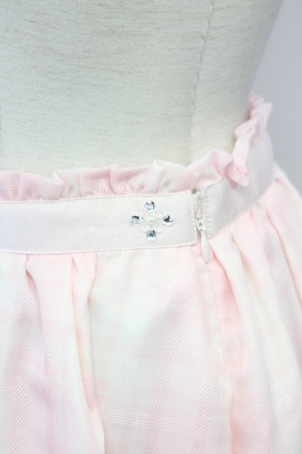 画像3: LODISPOTTO / チェックチュールスカート  ピンク T-25-08-09-029-LO-SK-AS-ZT493 (3)