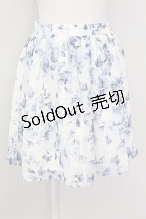 画像: LODISPOTTO / 花柄スカート  オフｘブルー T-25-08-09-032-LO-SK-AS-ZT