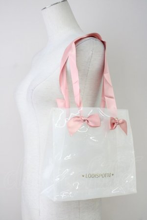 画像: LODISPOTTO / ビニールリボンバッグ  ピンク T-25-08-09-037-LO-BG-AS-ZT