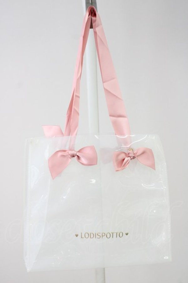 画像2: LODISPOTTO / ビニールリボンバッグ  ピンク T-25-08-09-037-LO-BG-AS-ZT486 (2)