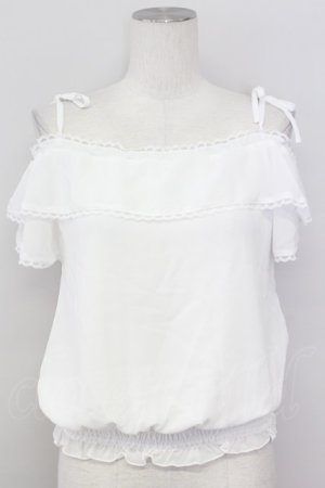画像: LODISPOTTO / オフショルトップス  白 T-25-08-09-002-LO-BL-AS-ZT