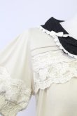画像3: axes femme / リボンプルオーバー  オフｘ黒 T-25-08-09-013-AX-TO-HR-ZT492 (3)
