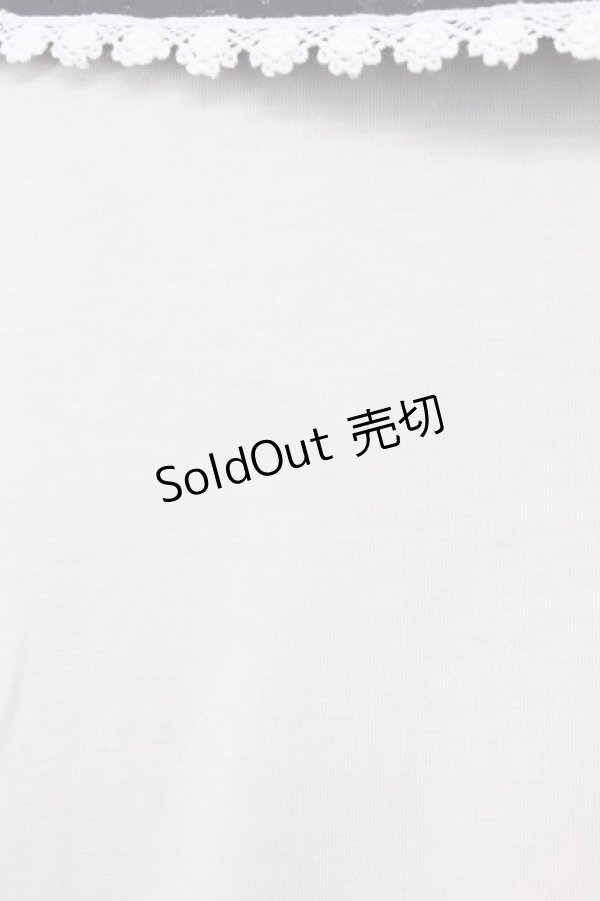 画像5: axes femme / リボンプルオーバー  オフｘ黒 T-25-08-09-013-AX-TO-HR-ZT492 (5)