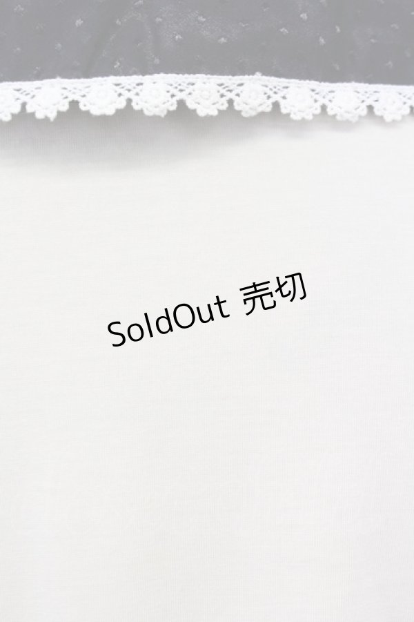 画像6: axes femme / リボンプルオーバー  オフｘ黒 T-25-08-09-013-AX-TO-HR-ZT492 (6)