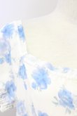 画像3: LODISPOTTO / シフォン花柄ワンピース  白ｘ青 T-25-08-09-017-LO-OP-AS-ZT492 (3)