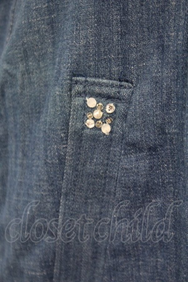 画像4: LODISPOTTO / デニムワンピース  青 T-25-08-09-021-LO-OP-AS-ZT492 (4)