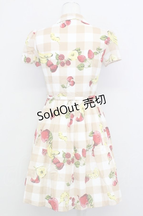 画像2: MILK /フルーチェワンピース  ベージュ T-25-08-10-018-ML-OP-ET-ZI (2)