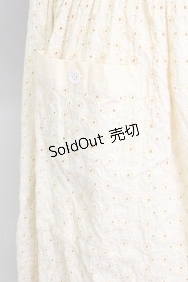 画像3: Jane Marple Dans Le Salon /Flower laceマリンカラードレス M イエロー T-25-08-10-019-JM-OP-SZ-ZI (3)