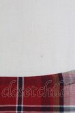画像4: Jane Marple Dans Le Salon /マドラスチェックレイヤードワンピース  赤 T-25-08-10-028-JM-OP-AS-ZT349 (4)
