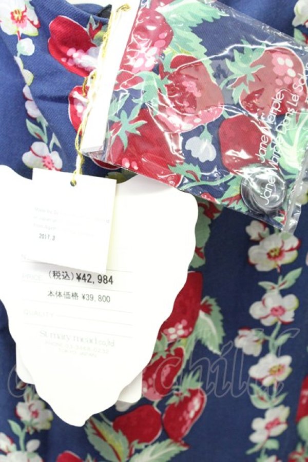 画像6: Jane Marple / Strawberry Topiaryドレス  ブルー T-25-08-10-031-JM-OP-AS-ZT350 (6)
